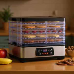 Deshidratador de Alimentos Eléctrico Vevor de 5 Bandejas con Temporizador Digital, Secador de Frutas de Acero Inoxidable para Uso Doméstico en la Cocina - Product Image 2