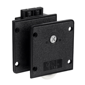 Ruedas de plástico silenciosas para puertas correderas de armario Pinyou, rieles ajustables en altura para puertas de armario - Product Image 3