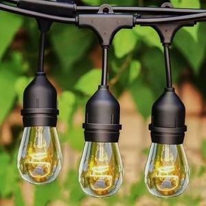 Portalámparas E27 con cable y enchufe, portalámparas de plástico para exteriores, 25 mm, 10 A, 250 V, práctico - Product Image 2