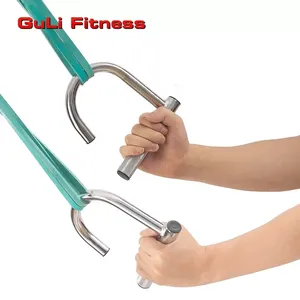 Maniglie per Fasce di Resistenza Guli Fitness in Metallo con Superficie Zigrinata Extra-Aderente per Allenamento con Bande Elastiche e di Forza Simile a X <span class=keywords><strong>3</strong></span> <span class=keywords><strong>Bar</strong></span> - Product Image 2