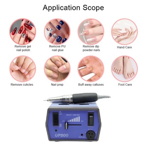 Lime à ongles électrique et perceuse UP200, perceuse à ongles professionnelle violette, kit de manucure japonais Pro UP200 - Product Image 6