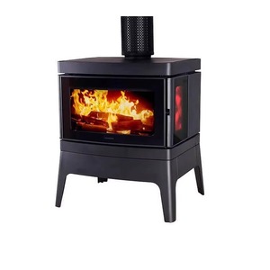 Cheminée moderne en acier à <span class=keywords><strong>bois</strong></span> <span class=keywords><strong>avec</strong></span> <span class=keywords><strong>ventilateur</strong></span> à convection pour hôtel, appartement, villa, maison d'hôtes, chauffage intérieur et usage décoratif - Product Image 6