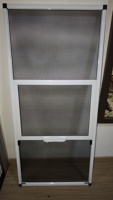 Moustiquaire coulissante triple personnalisable en maille de sécurité, résistante aux insectes, lavable, taille 18, grande surface de ventilation