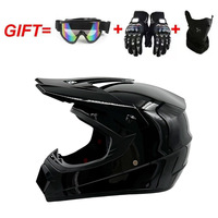 Casque de motocross pour adultes unisexe rose intégral avec lunettes, gants et cache-cou offerts, pour toutes les saisons