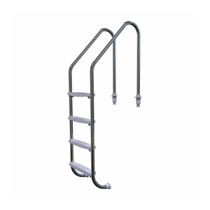 Resin Swimming Pool Ladder Lightweight <b>Plastic</b> Pool Entry Ladder With Textured <b>Steps</b> And UV Protection For Above Ground Pool - Product Image 1