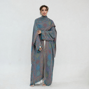 Mexizo 2026 Nuova Collezione Estiva di Abbigliamento Islamico per <span class=keywords><strong>Donne</strong></span>, Lussuosa Abaya in Pashmina Stile Dubai, Abito Modesto con Hijab - Product Image 6