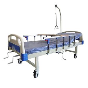 Cama Hospitalaria Manual de Dos Manivelas con Orificio para Soporte Intravenoso, Cama Resistente para Cuidado de Pacientes en Clínicas, Hospitales y Residencias de Ancianos - Product Image 4