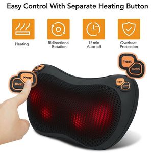 Massaggiatore Elettrico Shiatsu Intelligente EwayHealth EWMP-001 2025 per Tutto il Corpo con Massaggio Profondo, Cuscino Regolabile per Spalle e <span class=keywords><strong>Collo</strong></span> - Product Image 3