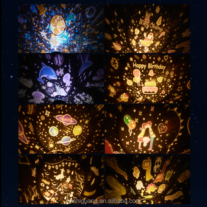 Tên Lửa Chiếu Đèn USB Có Thể Sạc Lại Đèn Ban Đêm Xoay Chiếu Nursery Ánh Sáng Với Điều Khiển Từ Xa Mờ Chức Năng Cho Trẻ Em - Product Image 5