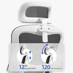 Top venduto girevole cile Iraq 2025 CEO bianco ergonomico sedia da ufficio Premium per Computer Pc <span class=keywords><strong>poltrona</strong></span> con poggiatesta - Product Image 3