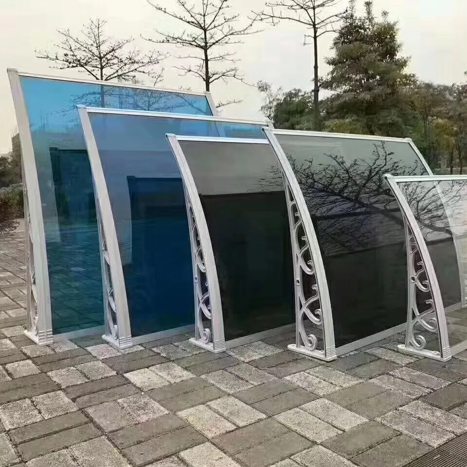 Toldo para toldo de policarbonato sólido transparente para ventana de exterior