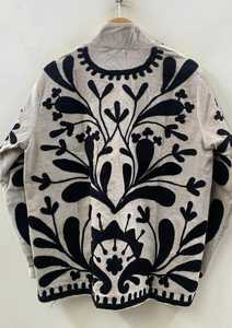 Veste Suzani en velours fleuri faite à la main, manteau long bohème d'hiver, vêtement de soirée, vêtement de mariage, fournisseur Inde - Product Image 3