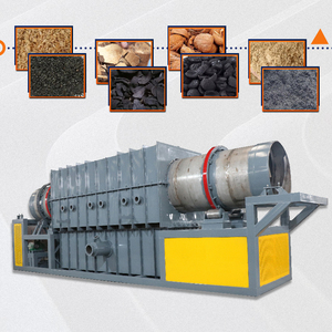 Four de carbonisation continue durable adapté à la carbonisation des coquilles d'olives, équipement industriel - Product Image 1