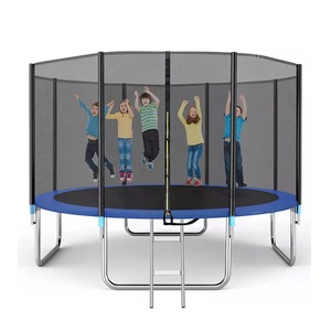 High Quality Amusement Park Playground Outdoor <strong>Trampoline</strong> Child-safe <strong>Trampoline</strong> With Fenced Roof Gym Fitness <strong>Trampolines</strong> - Product Image 1