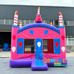 Structure Gonflable Château de Fête d'<span class=keywords><strong>Anniversaire</strong></span> avec Toboggan et Zone de Saut <span class=keywords><strong>pour</strong></span> Enfants et Adultes - Product Image 5