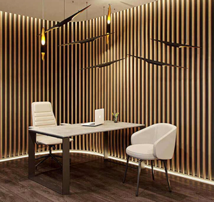 Paneles absorbentes de sonido de <span class=keywords><strong>techo</strong></span> de pared de madera maciza de gran tamaño modernos tablero de fibra de densidad <span class=keywords><strong>para</strong></span> Hoteles Apartamentos <span class=keywords><strong>para</strong></span> uso en sala de estar - Product Image 5