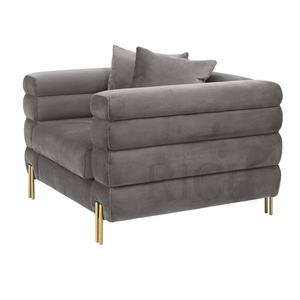 العميق الأريكة المفروشات النسيج الأرائك قاعة غرفة المعيشة الفاخرة واسعة صالة وسادة أريكة واحدة مقاعد الأريكة رمادي المخملية أريكة - Product Image 3