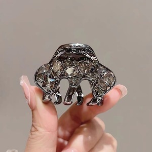 Pinzas de Pelo con Cristales para Niñas, Pinzas de Metal para el Cabello, Pinzas de Aleación Negra para Mujer - Product Image 1