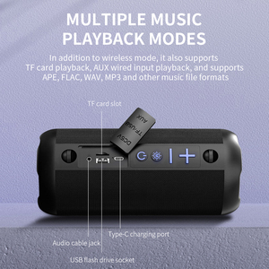 Altavoz Inalámbrico BT5.3 de 30W, IPX6 Impermeable, Altavoz Portátil <span class=keywords><strong>para</strong></span> Exteriores, <span class=keywords><strong>para</strong></span> <span class=keywords><strong>PC</strong></span>, Regalo <span class=keywords><strong>para</strong></span> Ancianos, Niños y Familiares - Product Image 6