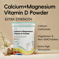 Poudre de soutien optimal pour les os et les minéraux, formule 2:1 calcium-magnésium avec vitamine D3 ajoutée