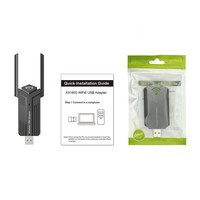 Tarjeta de Red Inalámbrica Externa WiFi6 OEM AX1820, Sin Controladores, 1800Mbps, Doble Banda, Receptor Transmisor 5G para Juegos de Computadora de Escritorio