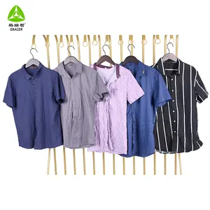 La fabbrica all'ingrosso ha usato le magliette dei vestiti degli uomini vestiti all'ingrosso - Product Image 1