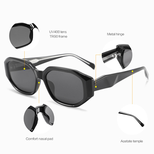 Gafas de Sol de Acetato con Marco TR UV400 de Alta Calidad, Logotipo Personalizado de Fábrica, Gafas de Sol Polarizadas de Acetato UV400 de Diseño de Lujo al por Mayor - Product Image 2