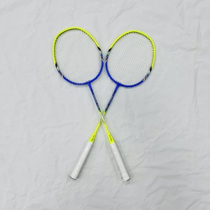JIELING prix d'usine A100 aluminium une pièce bleu blanc jaune utilisation pour les sports de loisirs raquette de <span class=keywords><strong>badminton</strong></span> - Product Image 6