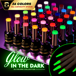 Beau Color Factory Colección de 36 colores Esmalte de uñas de <span class=keywords><strong>gel</strong></span> que brilla en la oscuridad <span class=keywords><strong>Efecto</strong></span> luminoso Esmalte de <span class=keywords><strong>gel</strong></span> TPO Free Hema Free OEM ODM - Product Image 1