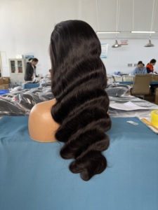 Perruque Lace Front HD OEM Pré-Plucked Sans Colle 13x4 13x6 Cheveux Humains Remy Vietnamiens pour Femmes Noires - Product Image 3