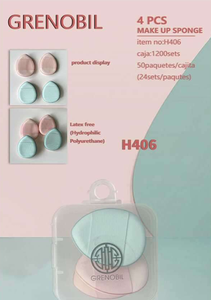 Set di spugne per trucco Grenobil H406, strumento di bellezza lavabile a doppio colore per l'applicazione sul viso - Product Image 3