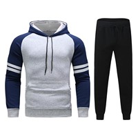 Nouvel ensemble de chandails rayés de couleur d'automne et d'hiver pour hommes de sport et de fitness
