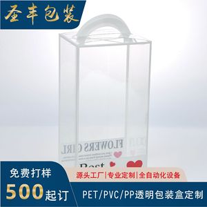 Caja de plástico transparente Shengfeng Packaging de 80x120 mm con asa para embalaje de regalos - Product Image 3