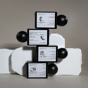 Botella de Perfume de Vidrio Negro Mate de Diseño Personalizado, 30 ml, 50 ml, 100 ml, Envase Vacío, Botellas Cuadradas de Perfume con Embalaje en Caja - Product Image 5