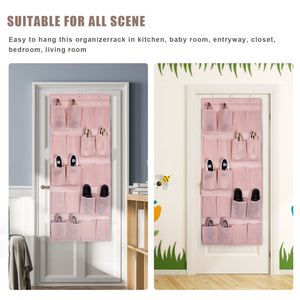 Multifunctional Bacside Door Hanging Storage Organizer 20-Pockets Shoe Rack Non-Woven Fabric Storage Bag for Home - Product Image 3