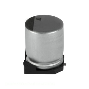 Condensateur SMD 68 uF EMVY350ARA680MF80G à montage en surface, en aluminium, 68UF 20% 35V, Distributeur agréé - Product Image 1