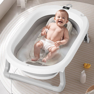 Bañera Plegable para Bebés, Tamaño Grande, para Recién Nacidos y Niños Pequeños, Uso Doméstico, con Indicador de Temperatura - Product Image 1