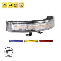 WEKNOWN JD-17 Nouvelle barre lumineuse de travail LED étanche bleue/rouge/ambre pour voiture, feux d'avertissement d'urgence avec garantie d'un an