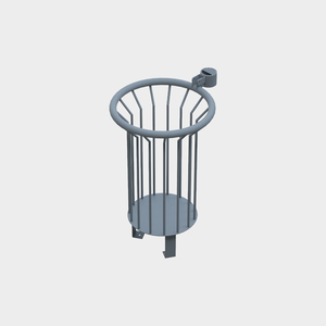 Poubelle en métal de type panier BDB.30014-A-EN avec trou de drainage - Product Image 1