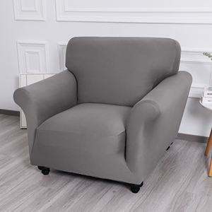 Venta Directa de Fábrica <span class=keywords><strong>Funda</strong></span> de <span class=keywords><strong>Sofá</strong></span> Estilo Nórdico Simple Elástica de Spandex Color Puro Seda Deslizante para 1 Plaza - Product Image 3