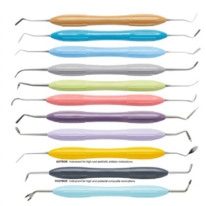 Kit Manual de Relleno Compuesto Dental con Arte Cusp SOLO Instrumentos Posterior y Anterior Reutilizables Hechos de Metal de Resina de Acero - Product Image 1
