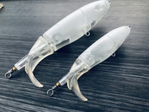 Nuevo señuelo de pesca en blanco 13cm 11cm 9cm <span class=keywords><strong>Whopper</strong></span> <span class=keywords><strong>Plopper</strong></span> con cola giratoria para trucha lubina Walleye Pike y Musky Sales Stock - Product Image 2