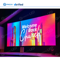 Pantalla LED de Pared de Video Publicitaria de Paso de Píxeles Pequeño Fijo, Delgada, 4k 8k P1.25 P2 P2.5, Panel de Pantalla LED para Interiores