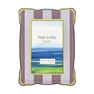 Beltrami Photo <b>Frame</b> <b>4x6</b> Silver Plated Metal Picture <b>Frame</b> Made In Italy - Product Image 1