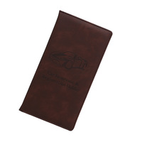 Portefeuille avec porte-cartes en cuir PU pour immatriculation de voiture et assurance, organisateur de documents et de permis d'identité personnalisé