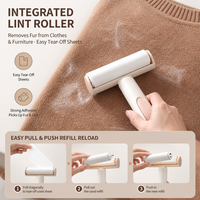 Nouvelle Brosse à Poils 3-en-1 Écologique de Luxe Moderne pour Chiens et Chats – Peigne à Dents Fines et Brosse Démêlante pour Éliminer les Poils Sols