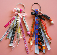 Großhandel Mädchen Sporttaschen-Zubehör: Personalisierte BOGG-Taschenquasten, individuelle Softball-Langband-Dekorationen für Mädchen