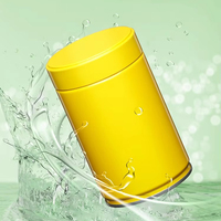 Vente en gros de boîtes métalliques rondes de 73 x 120 mm, qualité alimentaire, pour poudre de matcha 200g, café 60g, bonbons, contenants hermétiques avec couvercles, boîte à thé