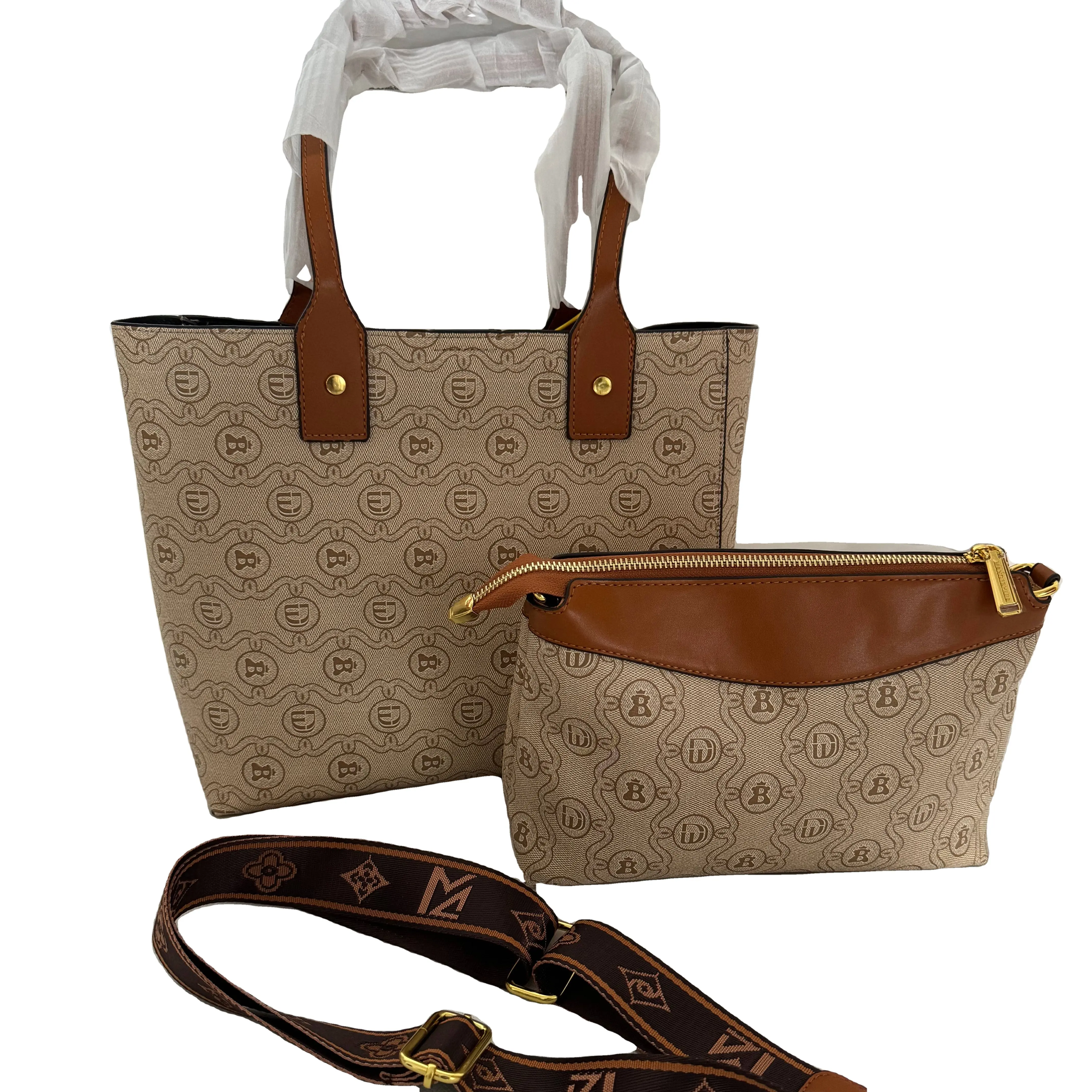 ready to ship HOT designer bags handbags women sets Custom Logo handbag Wholesale handbag sets 2 pieces lady luxury hand bags