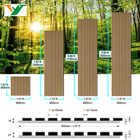 Panneaux acoustiques en bois à lattes de l'usine Tianyun, fournisseur Akupanel, panneaux muraux acoustiques insonorisants en feutre PET et bois à lattes